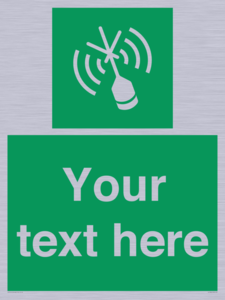 Custom sign safe condition Emergency position beacon